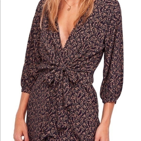 NWT Free People Clara Front- Tie Tunic - Picture 2 of 7